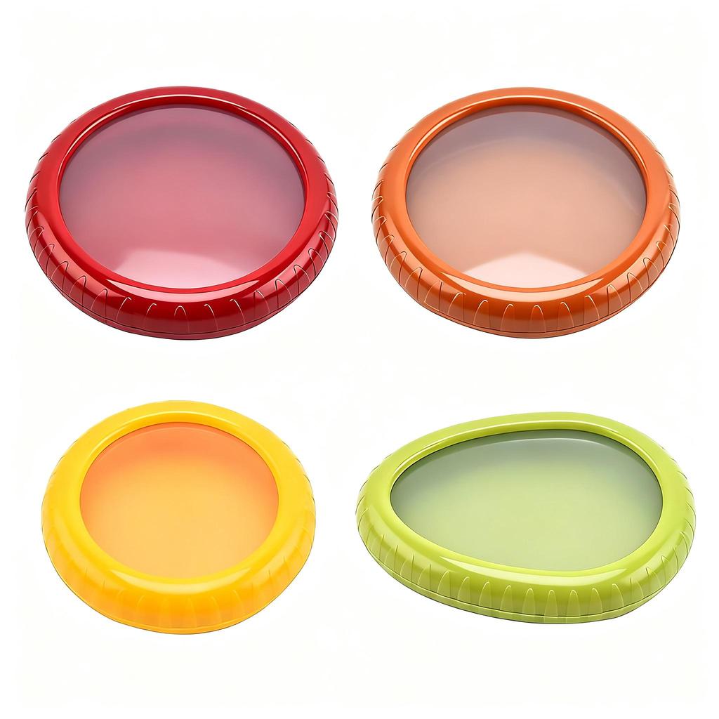 Portable Stackable Silicone Food Storage Container Set Fruit Veg Fresh Keeping Box Leak Proof For Fridge BPA Free Food Grade HD