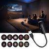 Festive Atmosphere Light Christmas Rotating Projector Lights Holiday Projection Light 360 Degree Rotation Weatherproof Projector Multiple Patterns
