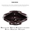 LAOSHIZI Men's Briefcase Male  Genuine Leather Messenger Bag Documents Bag Crossbody Bag