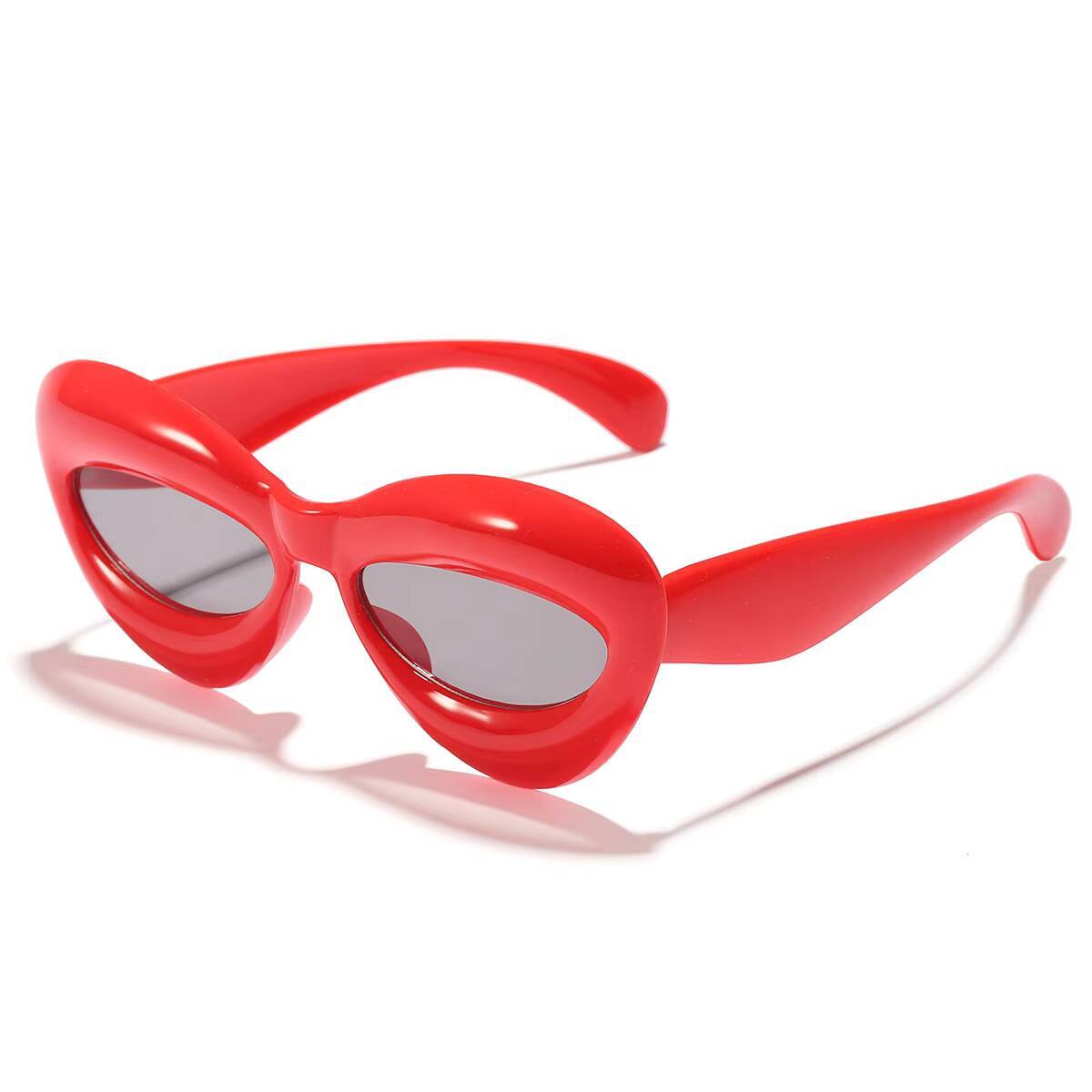 

2026 Hip Hop Funny Cute Candy Color Fun Trendy Children s Sunglasses Bread Inflatable Glasses красный
