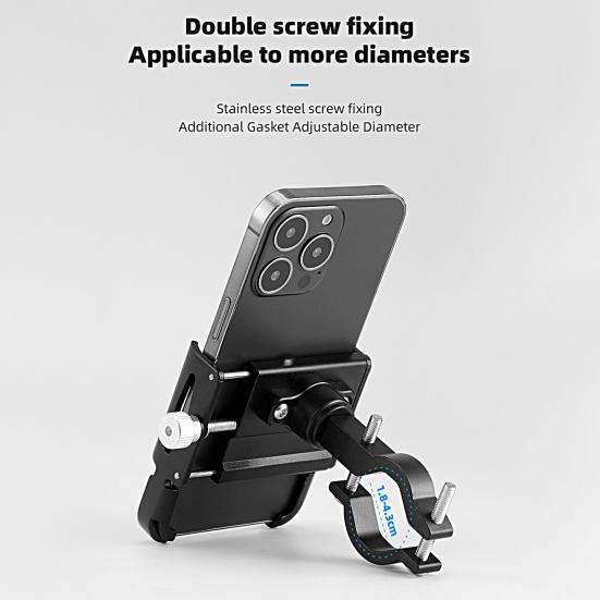 Bike Phone Mount 360 Rotatable Cell Phone Absorption Universal Bicycle Anti-skid Shock Navigation Support