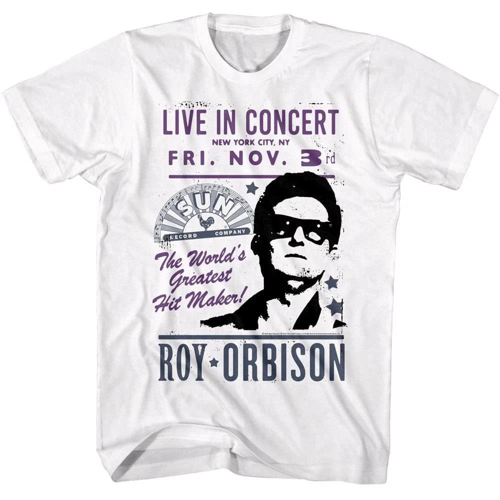 Roy Orbison Live In Concert NYC Men s T Shirt 4XL