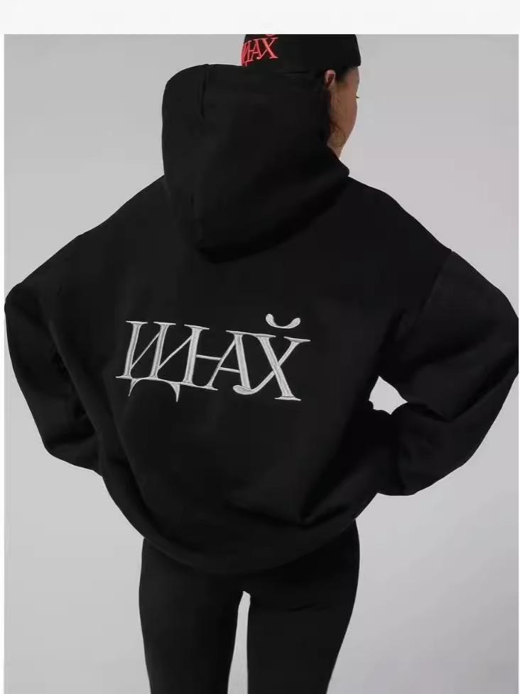 Unisex Oversized Slimming College-Style Hoodie, Autumn/Winter Korean Version