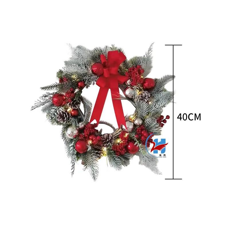 Christmas Wreath Front Door Ins Style Forest Theme Home Shop Window Decoration 35-50CM