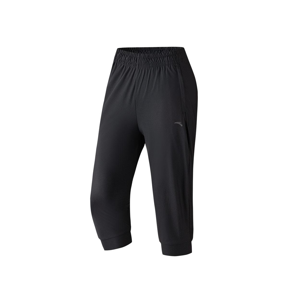 Anta Sports Casual Knitted Three-Quarter Shorts Women shorts Black 162527337-1 S