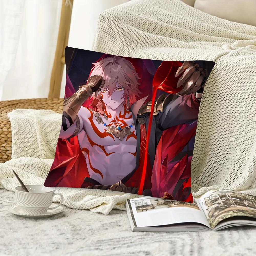 1pc Game Honkai Star Rail Mydei Pillow Case Square Pillow Bedroom Sofa Leisure Comfort Cushion Car Living Room Home Decoration