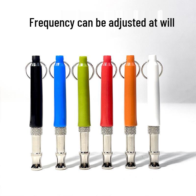 Adjustable Stainless Steel Ultrasonic Dog Training Whistle with Lanyard
