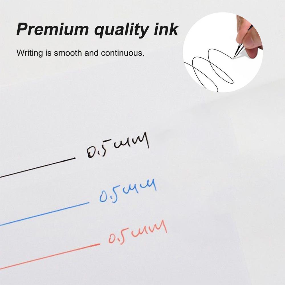 Gel Pens Set Black Blue Red Refill Gel Pen Bullet Tip 0.5mm School & office Supplies Stationery kawaii accessories stationery