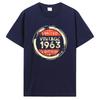 Birthday Vintage 1963 Old Gifts Vintage T-Shirts Summer Graphic Tshirt Streetwear Clothing Oversized Tshirt