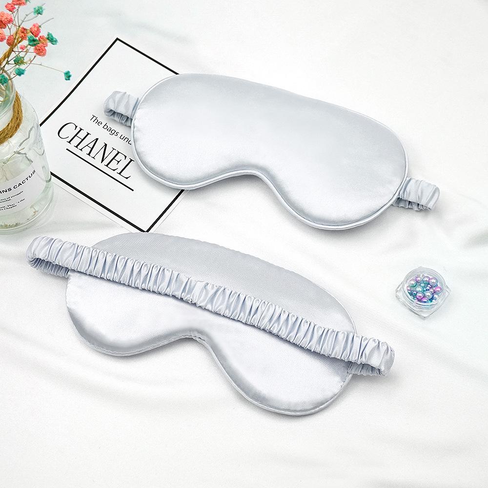 Double-Sided Mulberry Silk Eye Mask: Light-Blocking, Breathable, Unisex with Elastic Strap