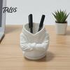 Artistic Stationery Storage Container 3D Printed Crossed Arms Hoodie Pen Holder, Large Capacity Desktop Organizer, Solid Decorative Holder for Office