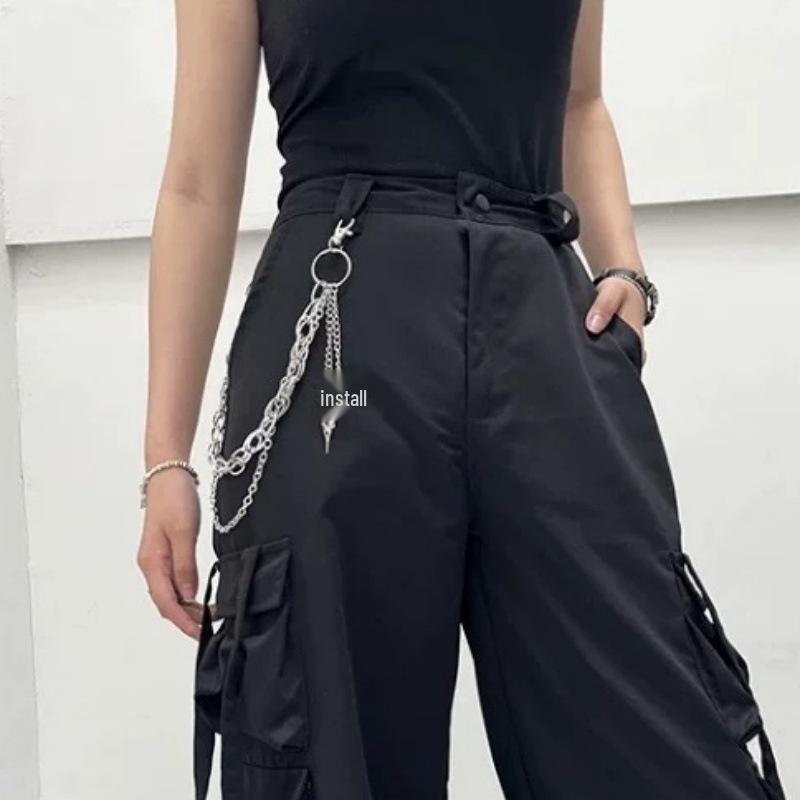 Trendy Unisex Punk Hip-Hop Jeans Waist Chain - Versatile Metal Pants Accessory
