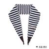 Korean Knitted Wool Blend Striped Triangle Scarf Winter Warm Shawl Women