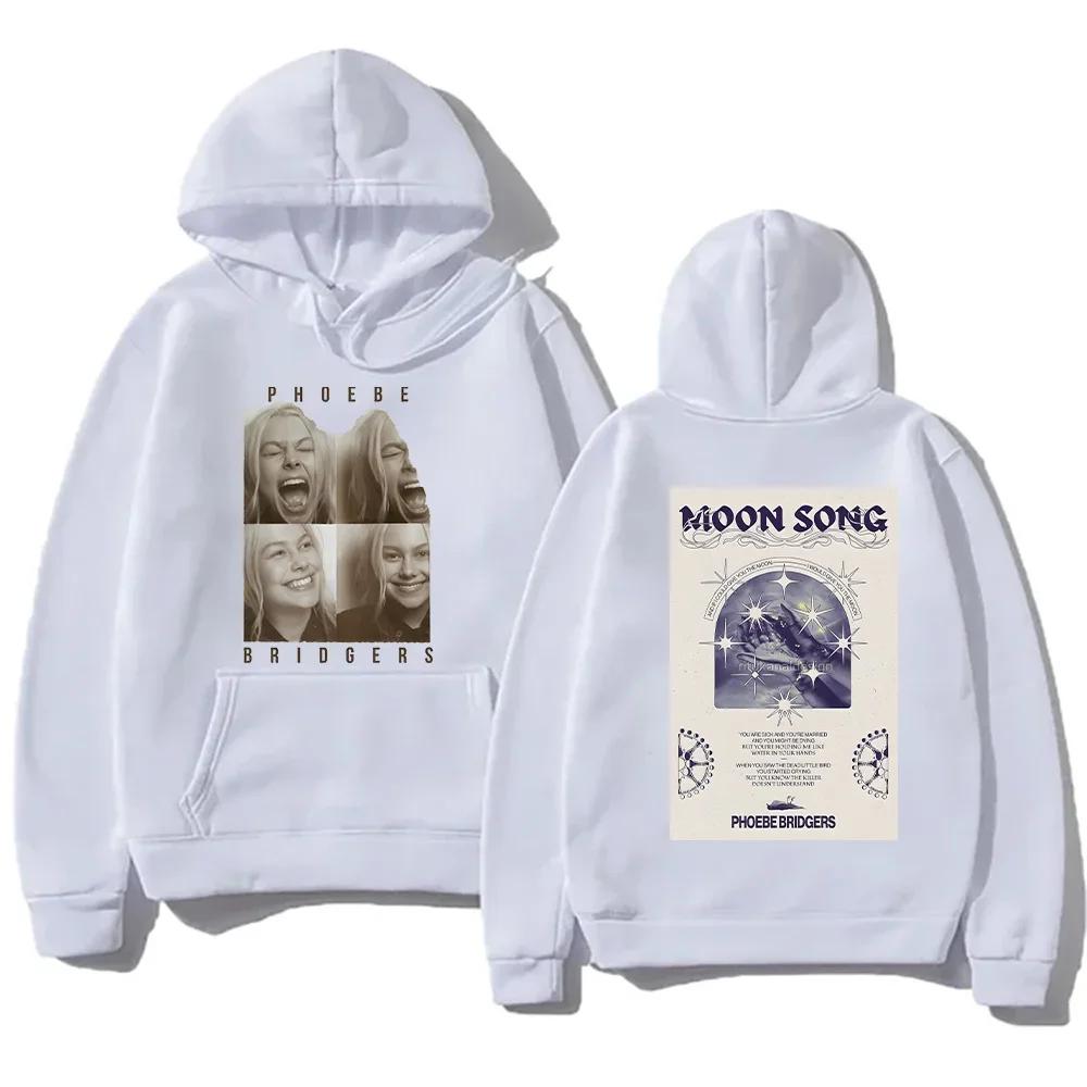 Fashion Women Casual Hoodies Phoebe Bridgers Indie Folk Sweatshirts Unisex with Pocket Hoody Oversized Versatile Soft Pullovers
