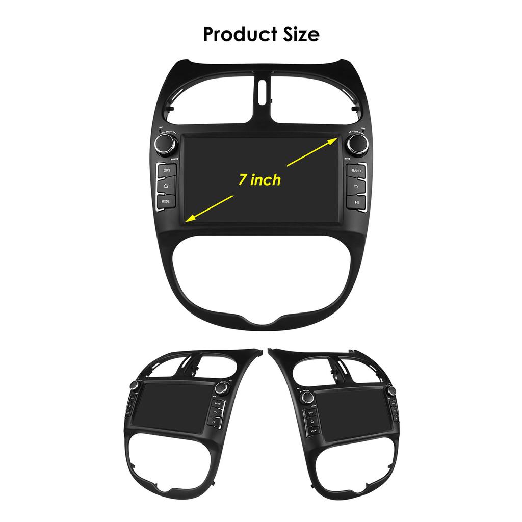 OSSURET Peugeot 206 206CC 206SW 2000 -2008 için Akıllı 7862 Android Araba Radyo Çalar Araba Stereo Multimedya Ses Kablosuz Carplay 7 inç ana ünite