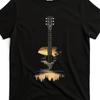 Original Acoustic Guitar Retro Printed T Shirt for Men, Summer New Trendy and Fashionable Printed Unisex T Shirt