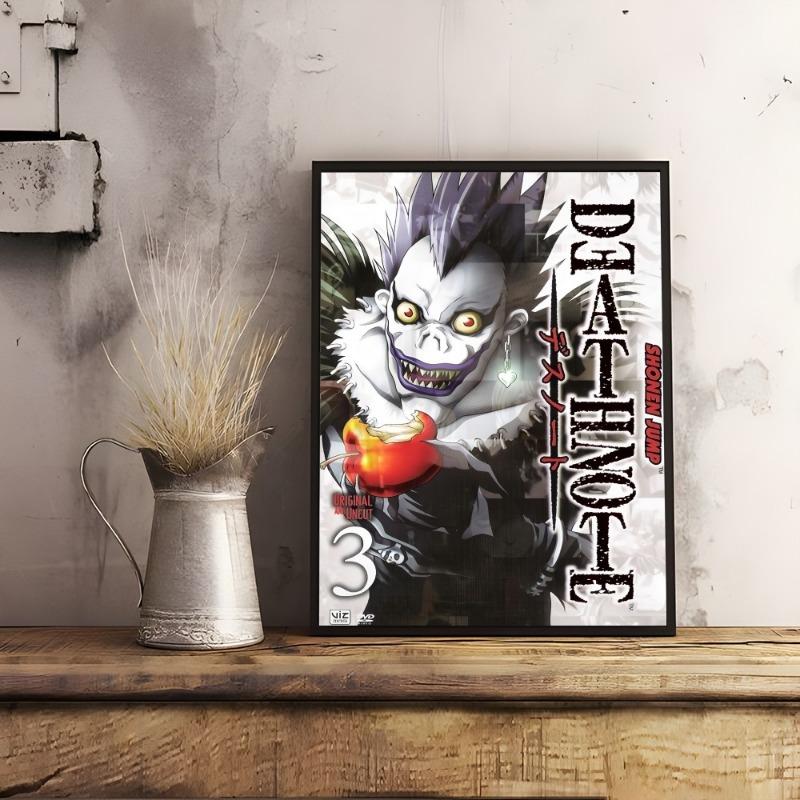 Anime D-Death N-Note DN L Poster Sticky Wall Art Printing Waterproof Home Living Bed Room Bar Hallway Aesthetic Decor