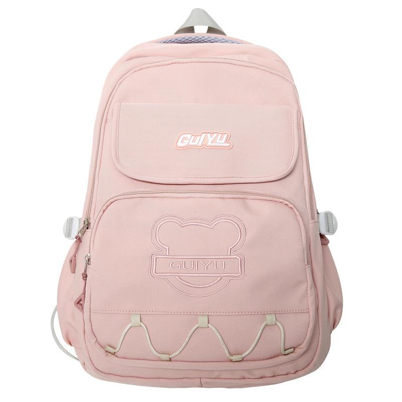 New Korean Version Ins Fresh Girl Backpack Outdoor Casual Backpack Junior High School Student School Bag