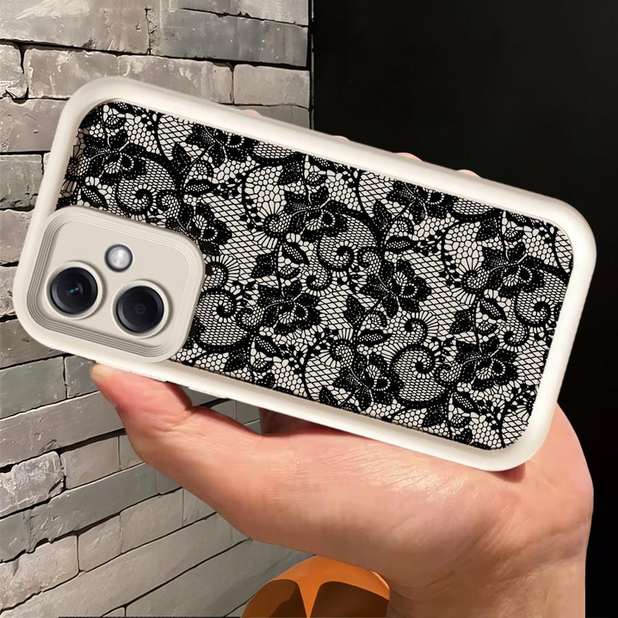 Soft Shell Phone Case for Xiaomi Redmi 13 A4 12 A3 A1 A2 Plus Lacey Pattern Fashion Funny