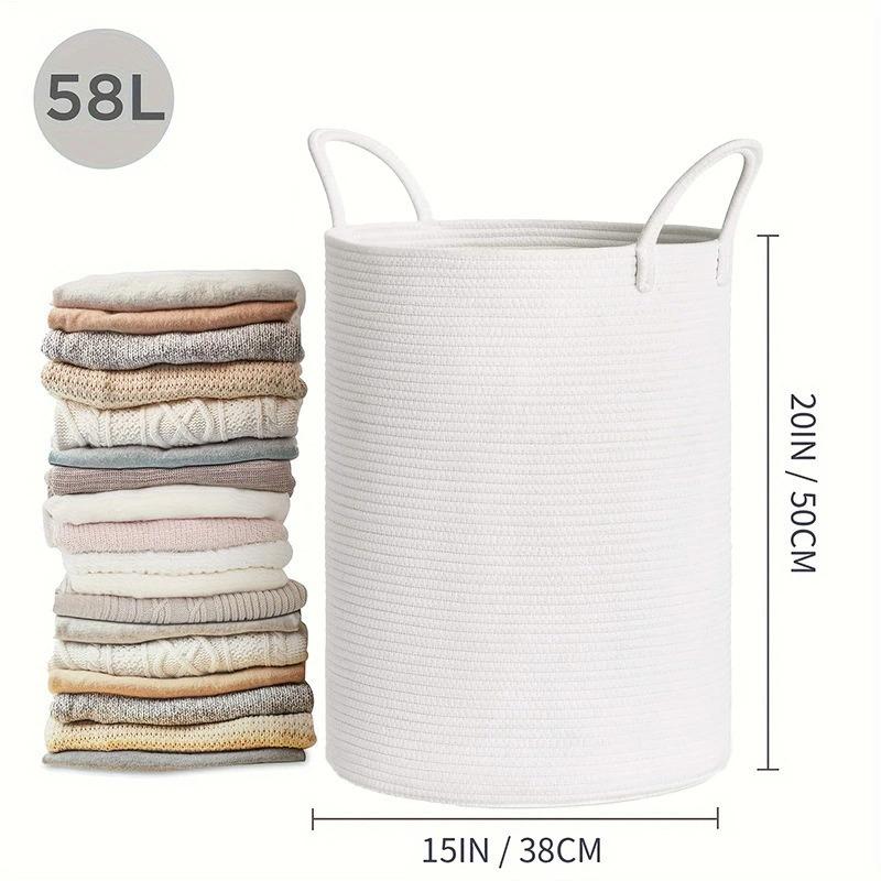 Hot Sale Hand Woven Storage Basket Household Goods Toy Dirty Clothes Basket Large Capacity Foldable Organizer Basket Panier De