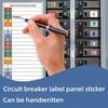 5/15 Stück Leitungsschutzschalter Etikettenaufkleber Wetterfest Leitungsschutzschalter Schaltschrank Indexetiketten Für 1-10, N, T, R, S Schalter