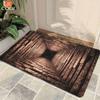 1Pcs Stone Pit Illusion Pattern Floor Mat Modern Kitchen Polyester Rug Non-Slip Colorful Indoor Carpet, For Home Bathroom Bedroom Living Room Decor