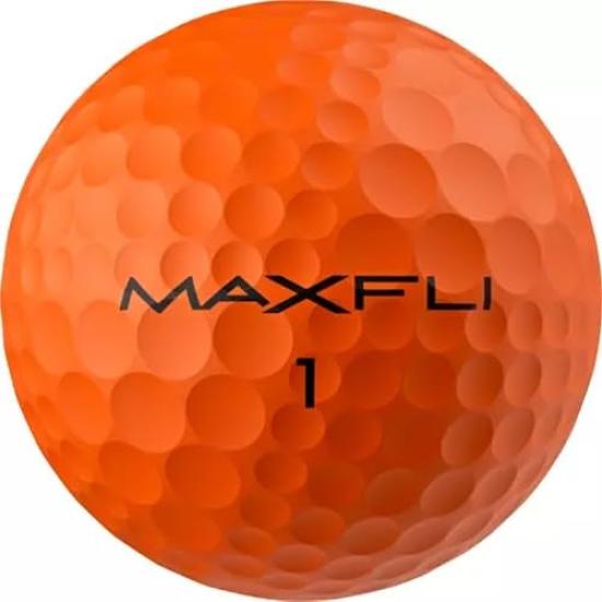 2025 Maxfli Golf Balls Straightfli Golf Balls Straight Fly Balls Hard To Curve Rules Compliant (Matte Orange) [Used]