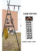 Mountain Fun Portable Folding Camping Tripod Rack and Lamp Hanger