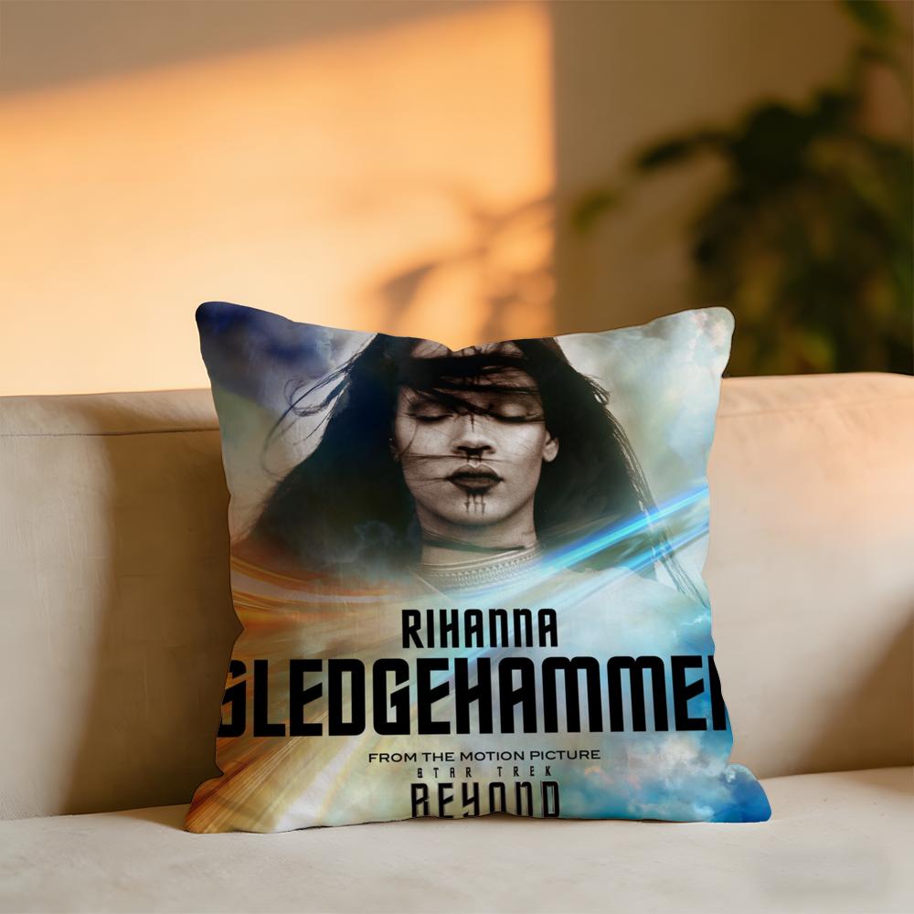 

RRRihannaS Album Cushion Cover Cozy Velvet Throw PillowSoft Warm Cushion For Sofa Bed 30X30cm