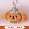 Adorable Plush Bear & Rabbit Brooch Keychain for Kids & Women - Cute Bag or Pin Accessory