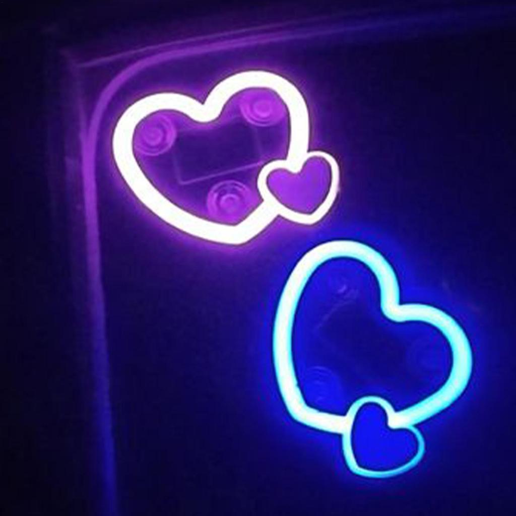 Car Interior Lights Suction Cup Love Heart Shape Lamp Solar Powered LED Interior Car Lights universal Auto Ambient Lighting