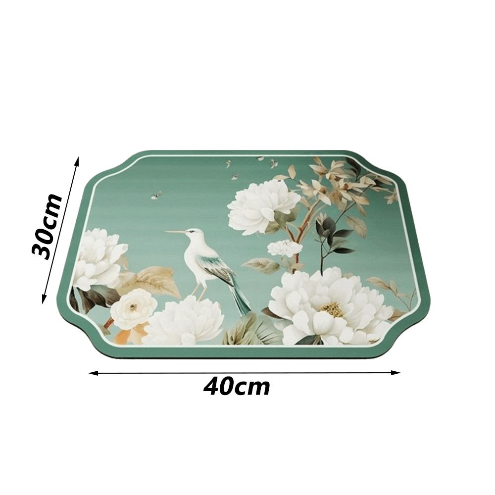 Heat Resistant Floral Placemat Washable Table Mats New Tableware Draining Pad Table Decoration