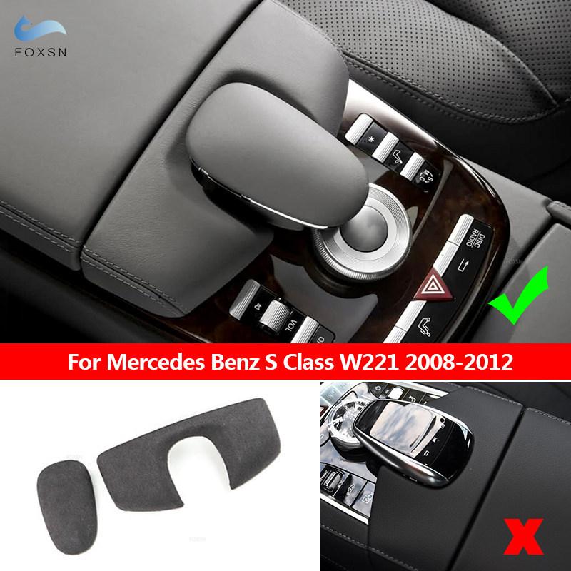 Für Mercedes Benz S-Klasse W221 2008 2009 2010 2011 2012 ABS + Wildleder Mittelkonsolenklappe Armlehnenbox Handyhülle Wählradgehäuse