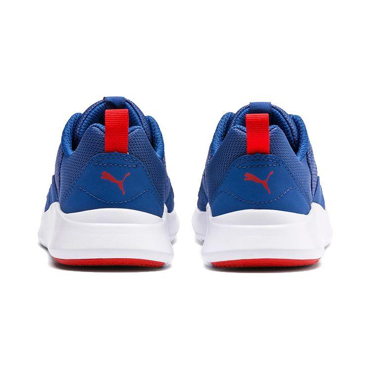 Puma Wired Softfoam Sports Shoes Kids Sneakers Blue White 366903-08