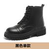 Leather Martin Boots Women's Versatile Spring and Autumn Single Boots Trendy New Boots Thick-soled Short Boots Women