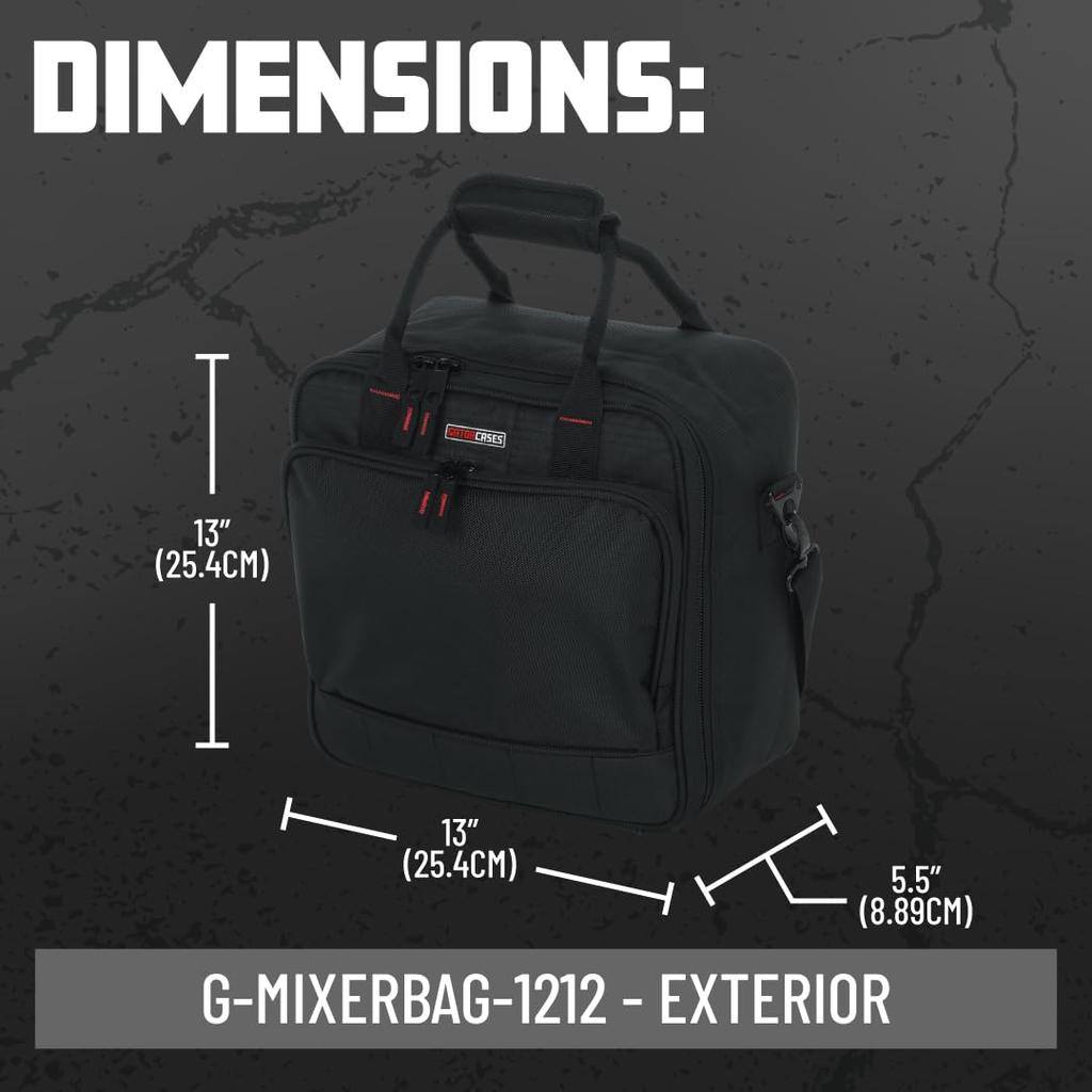 GATOR G-MIXERBAG Series Nylon Gig Bag (12 x 12 x 5.5 inches) [Official Japanese Product]