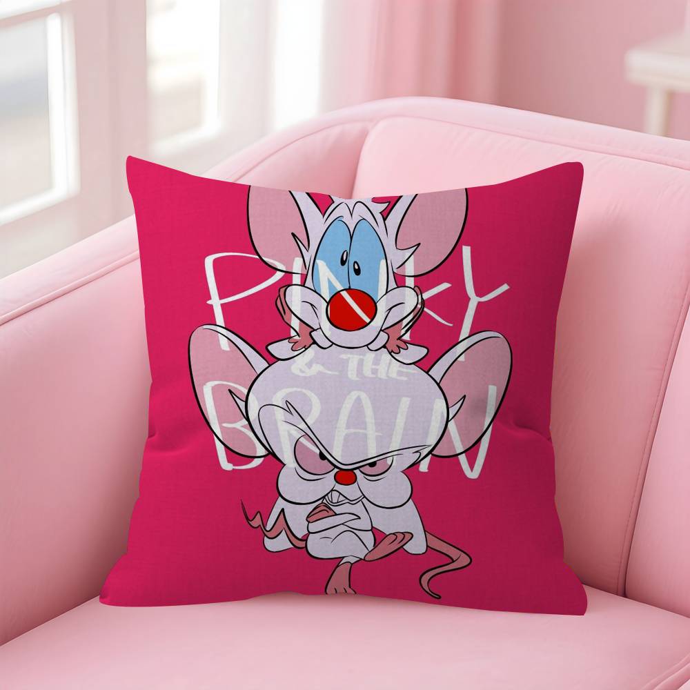 Cartoon Pinky And The Brain Cushion Cover 30X50 Polyester Sofa Cushions Decorative Throw Pillows Home Decoration Pillowcover