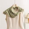 Elegant Elastic Satin Square Scarf Fashion Versatile Women Neck Scarf