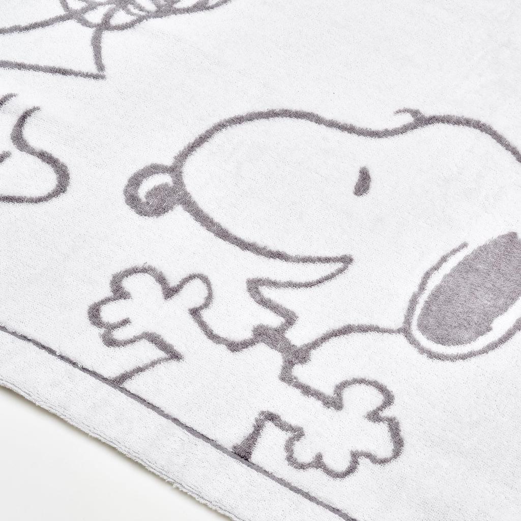 Nishikawa Snoopy Imabari Towel Blanket Single Washable Paffir Cotton Friends PEANUTS GANG Soft To the Touch Made In Japan White FR05100607 PN5601BD
