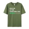 Family Short Sleeve Tops Tees Summer O Neck 100 Cotton Unisexs Tshirts Hold On Let Me Overthink Family Tees Classic
