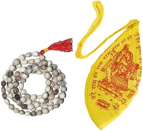 TreegoArt Original Vaijanti Mala 108 Beads With Hare Ram Hare Krishna Bag For Pooja - Pack Of 1 Medium покинуть белый