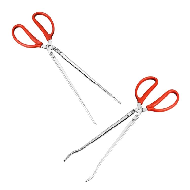 Professional Garbage Color Tongs Antislip Long Handle Outdoor Pliers for Eel Catching Fish Grabbing Rustproof