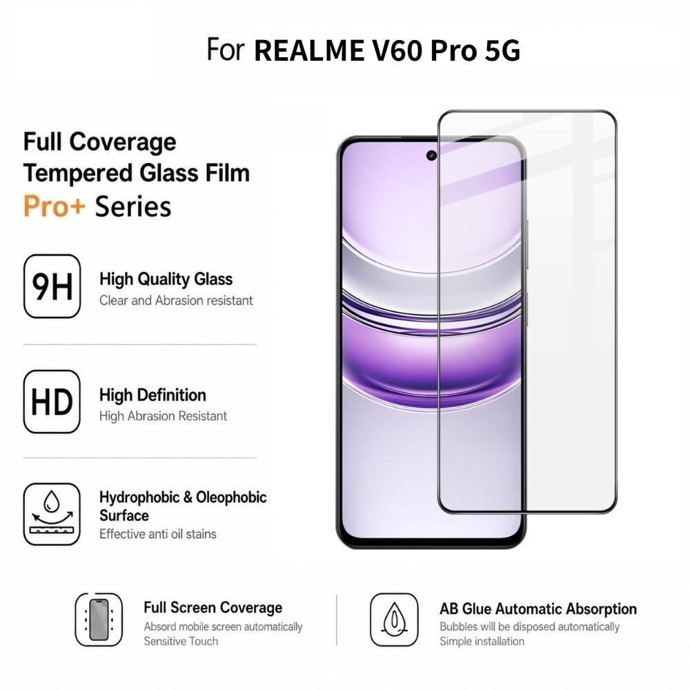 For Realme C75 4G / V60 Pro 5G Film IMAK Pro+ Full Coverage Tempered Glass