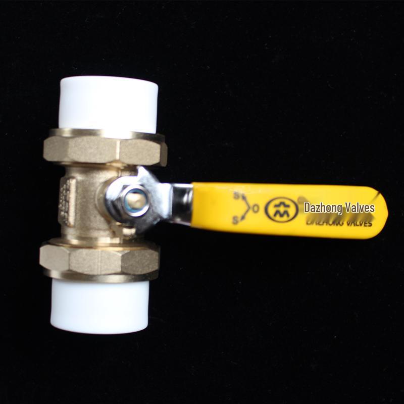 Volkswagen PPR Full Copper Ball Valve for Water Pipes, 20mm-25mm Switch Connector