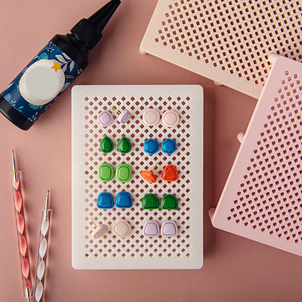 Polymerleire Øredobber Hullplasseringsverktøy Lampe Tørkestativ Manuell Hjelpemiddel for Justering Og Stødig Støtte