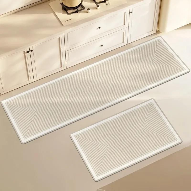 Kitchen Floor Mat Pvc Waterproof Vinyl Rug Home Decor Long Carpet Oil-proof Non-slip Foot Mats Alfombra Cocina Küchenbodenmatten