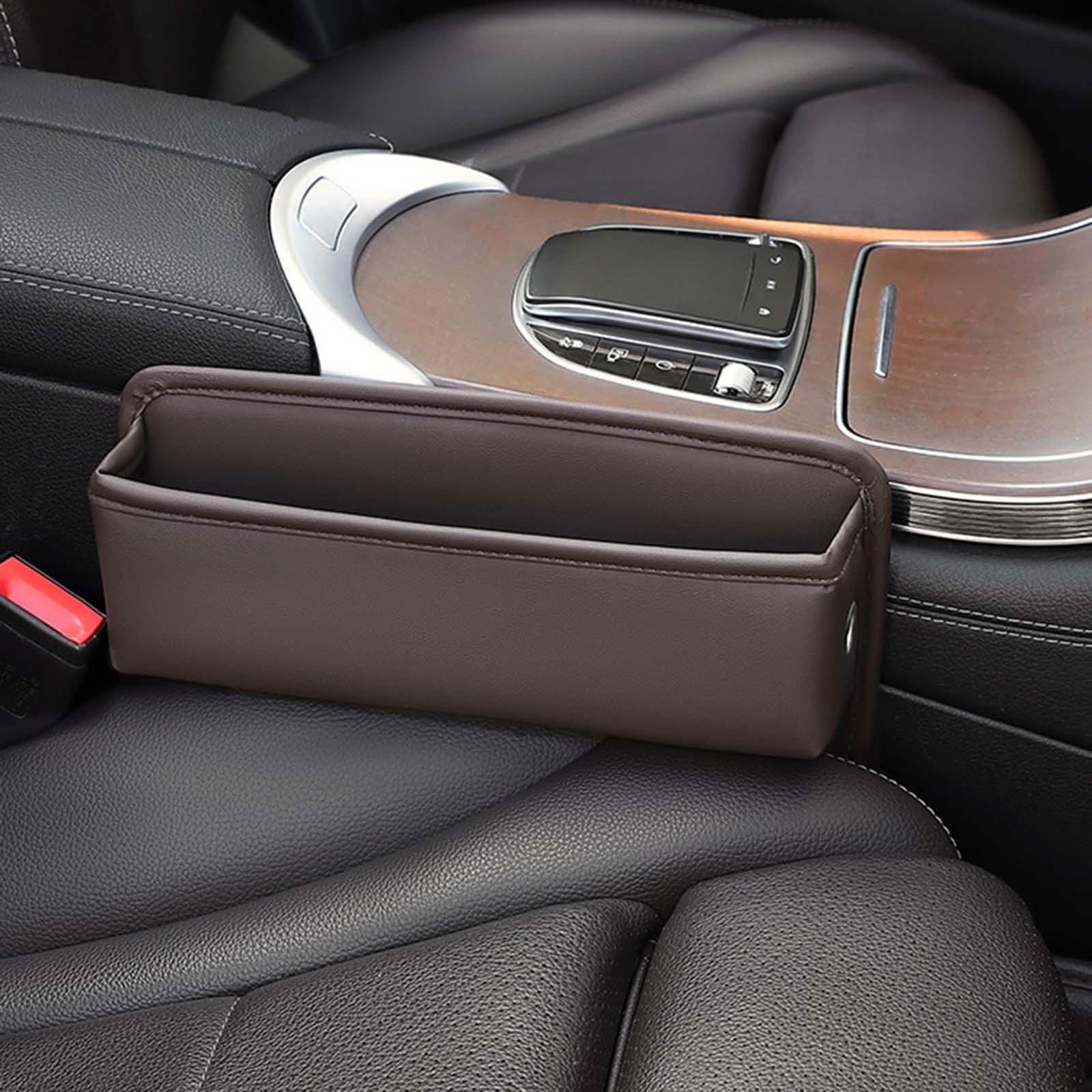 

Органайзер для наполнителя зазоров в автомобильных сиденьях, автоконсоль, боковой ящик для хранения спереди и коричневый
