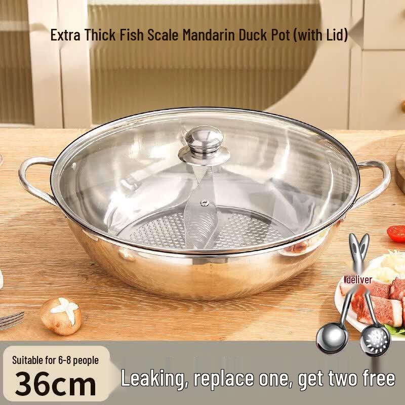 Qiwei Thickened 316 Stainless Steel Mini Hot Pot