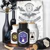 50PCS Halloween Retro Horror Gothic Wine Bottle Decals Vintage Waterproof Witch Potion Graffiti Stickers for Party Decor