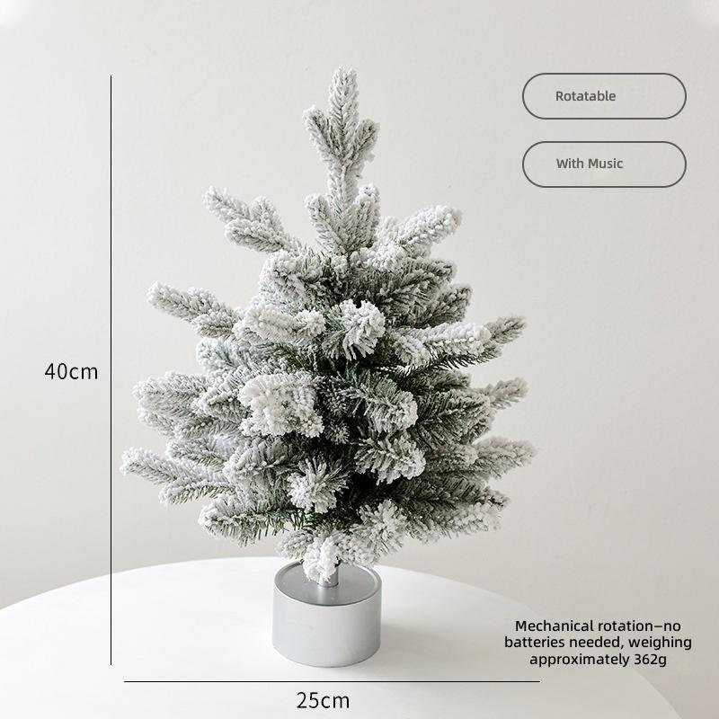 AYOYO PE 40CM Rotating Music Box Christmas Tree Home Desktop Ornament Factory Direct Sale